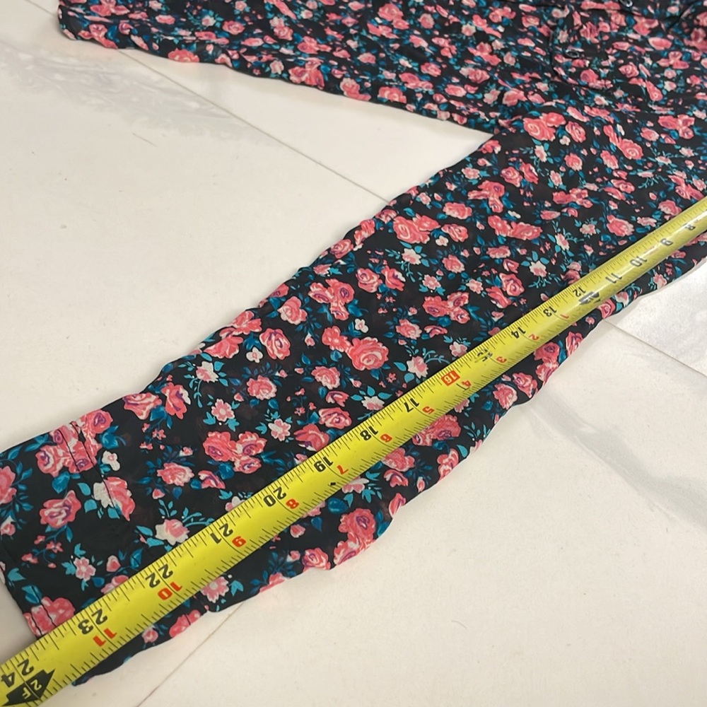Active Floral Print Blouse Perfect Shirt - Picture 13 of 13